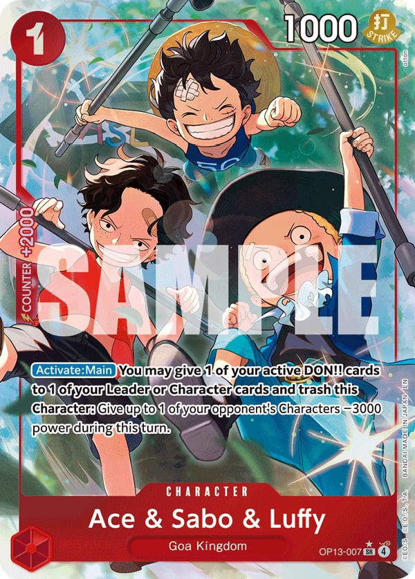 Ace & Sabo & Luffy (Parallel 1 · SuperRare · Normal)