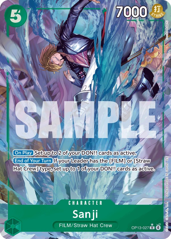Sanji (Parallel 1 · Rare · Normal) · 2025 · CARRYING ON HIS WILL