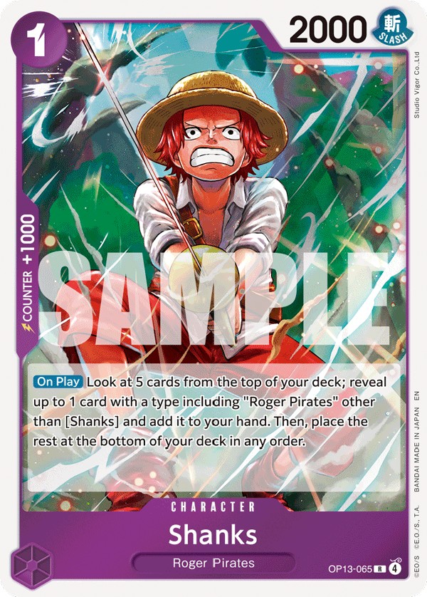 Shanks (Rare · Normal) · 2025 · CARRYING ON HIS WILL