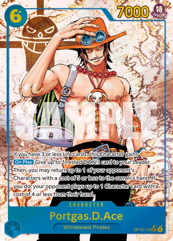 Portgas.D.Ace (Parallel 1 · SecretRare · Normal) · 2025 · CARRYING ON HIS WILL