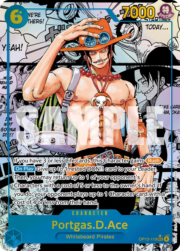 Portgas.D.Ace (Parallel 2 · SecretRare · Normal) · 2025 · CARRYING ON HIS WILL