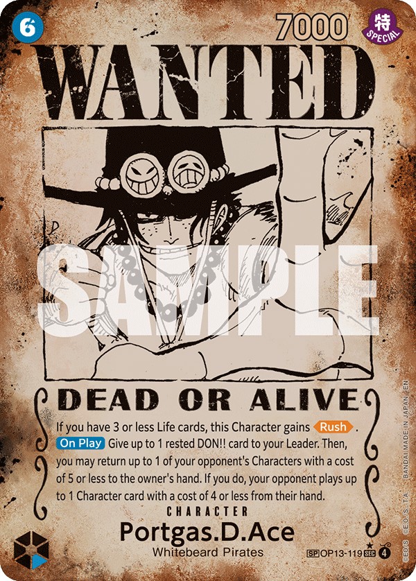 Portgas.D.Ace (Parallel 4 · Special · Normal) · 2025 · CARRYING ON HIS WILL
