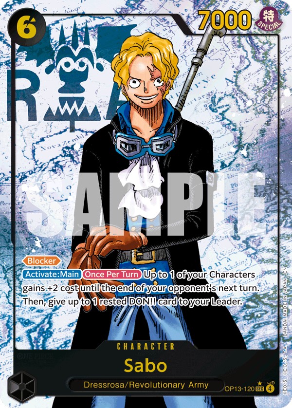 Sabo (Parallel 1 · SecretRare · Normal) · 2025 · CARRYING ON HIS WILL