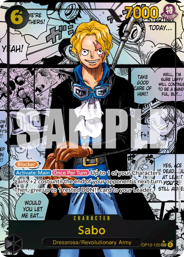 Sabo (Parallel 2 · SecretRare · Normal) · 2025 · CARRYING ON HIS WILL