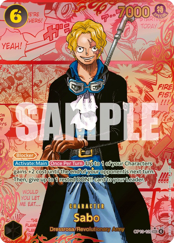 Sabo (Parallel 3 · SecretRare · Normal) · 2025 · CARRYING ON HIS WILL