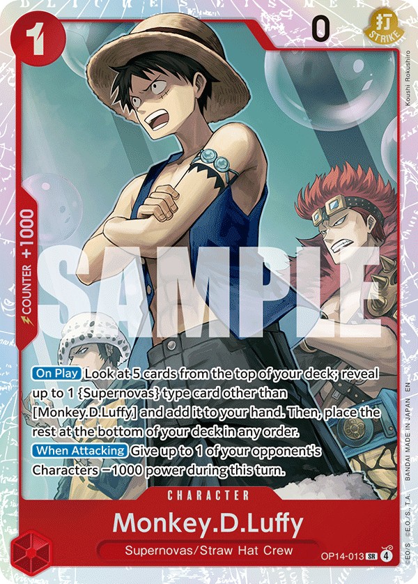 Monkey.D.Luffy (SuperRare · Normal) · 2026 · THE AZURE SEA’S SEVEN
