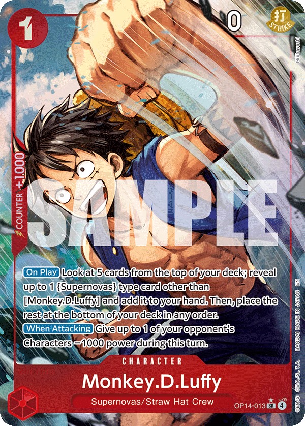 Monkey.D.Luffy (Parallel 1 · SuperRare · Normal) · 2026 · THE AZURE SEA’S SEVEN