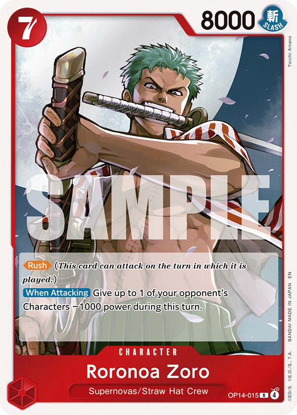 Roronoa Zoro (Rare · Normal) · 2026 · THE AZURE SEA’S SEVEN