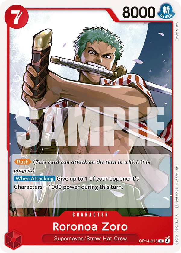 Roronoa Zoro (Reprint 1 · Rare · Normal) · 2026 · THE AZURE SEA’S SEVEN