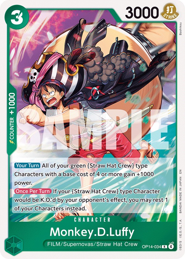 Monkey.D.Luffy (Rare · Normal) · 2026 · THE AZURE SEA’S SEVEN
