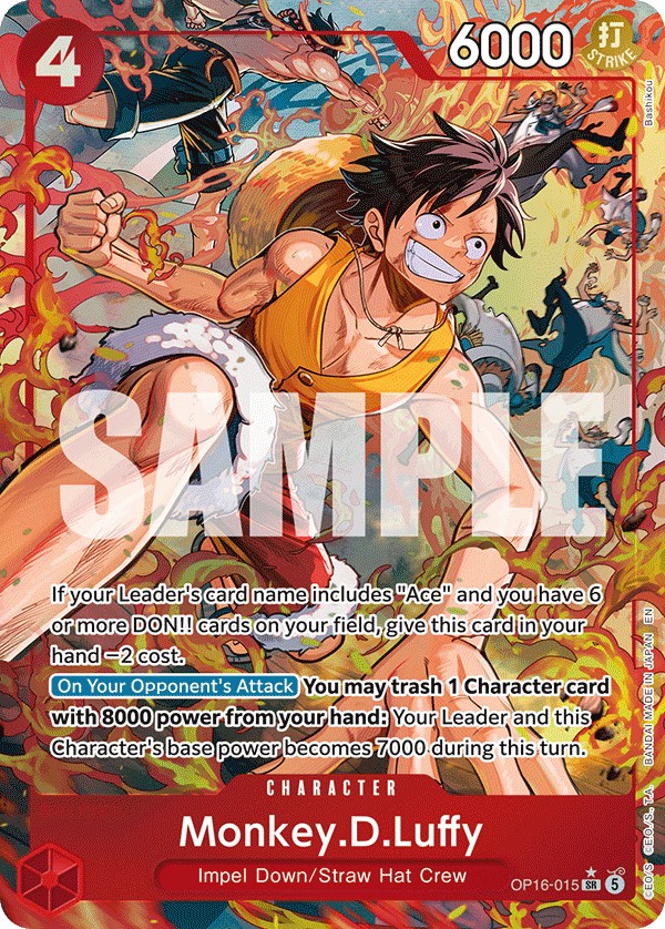 Monkey.D.Luffy (Parallel 1 · SuperRare · Normal) · 2026 · THE TIME OF BATTLE