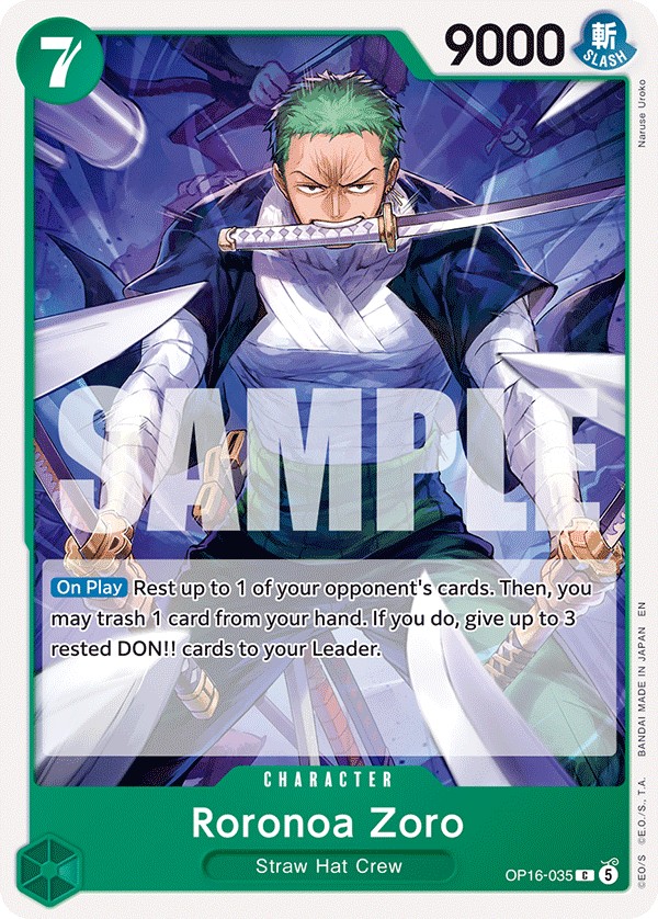 Roronoa Zoro (Common · Normal) · 2026 · THE TIME OF BATTLE