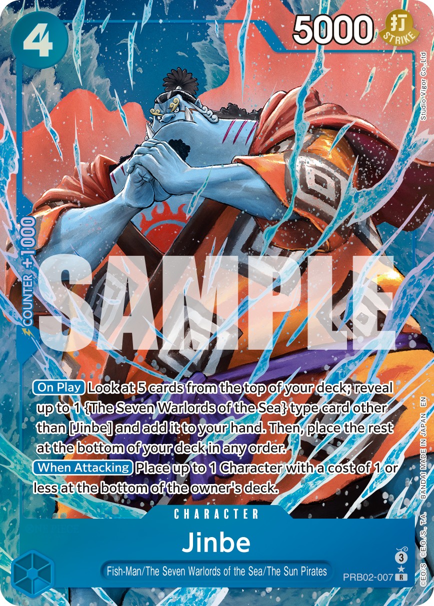 Jinbe (Parallel 1 · Rare · Normal) · 2025 · ONE PIECE CARD THE BEST vol.2