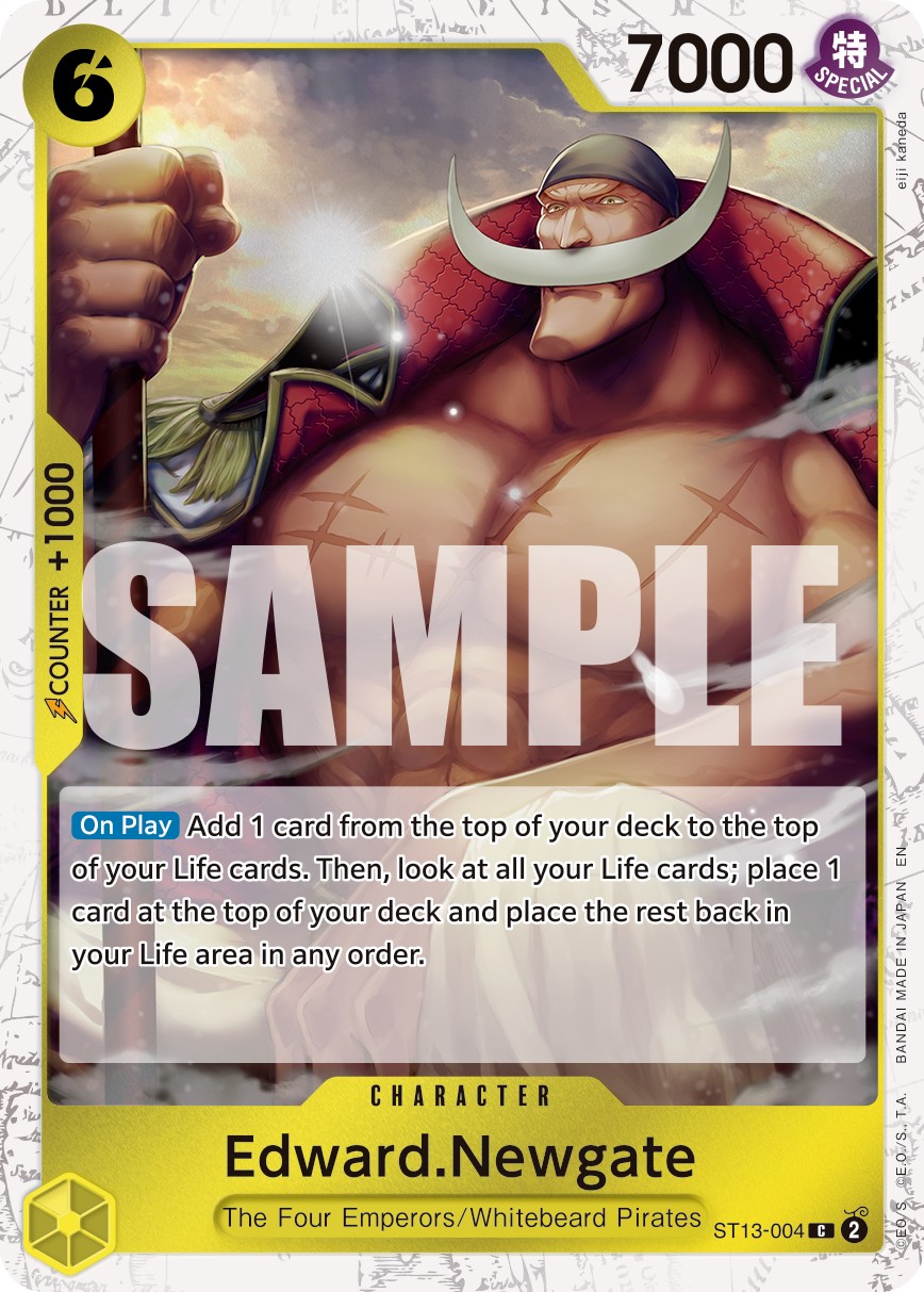 2024 One Piece Card Game The Three Brothers Edward.Newgate #ST13-004 trading card