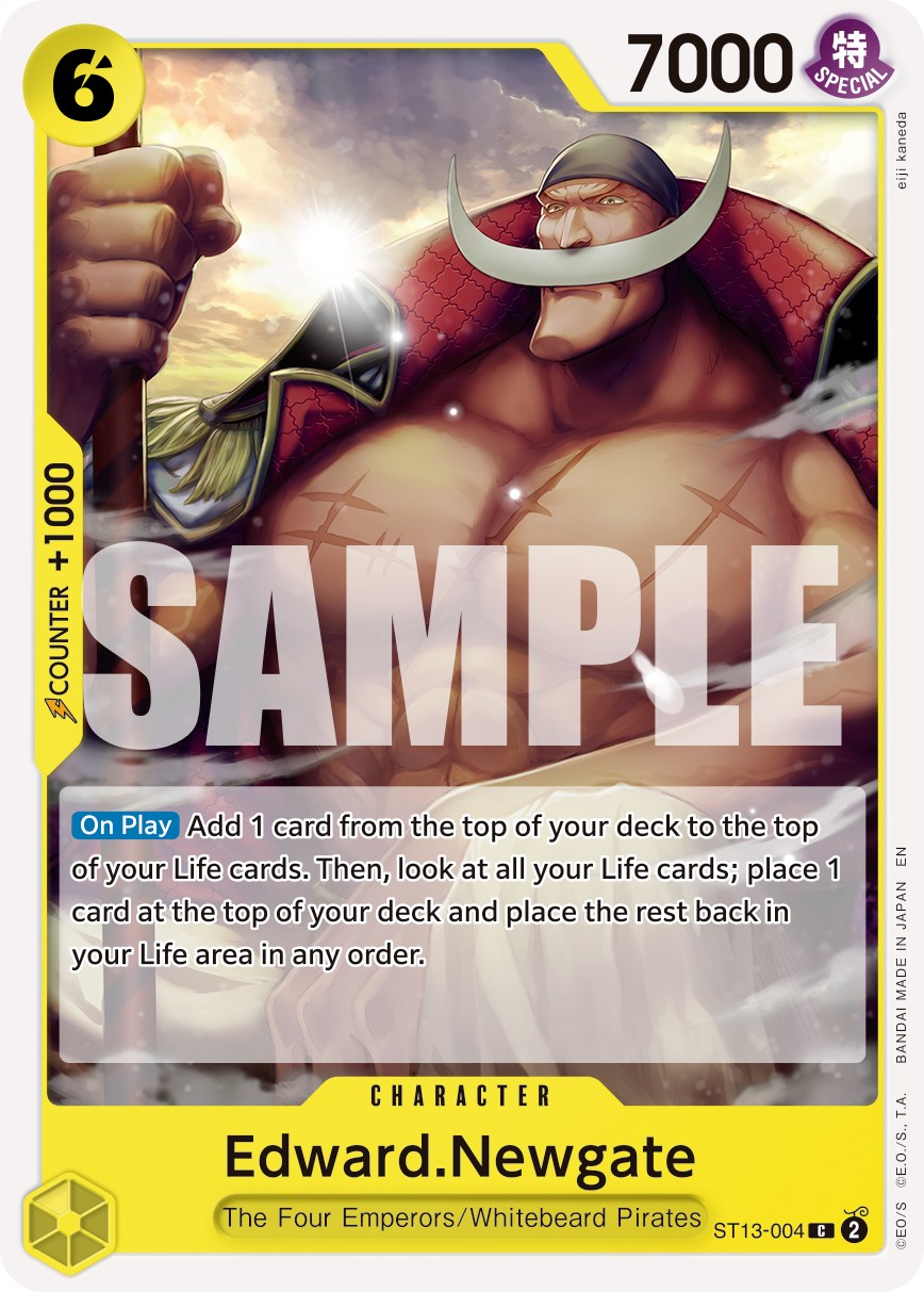2024 One Piece Card Game The Three Brothers Edward.Newgate #ST13-004 trading card