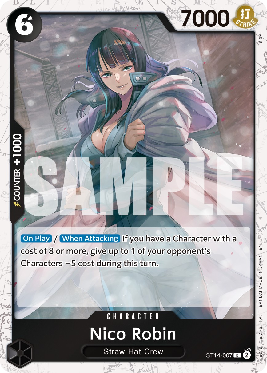2024 One Piece Card Game 3D2Y Nico Robin #ST14-007 trading card