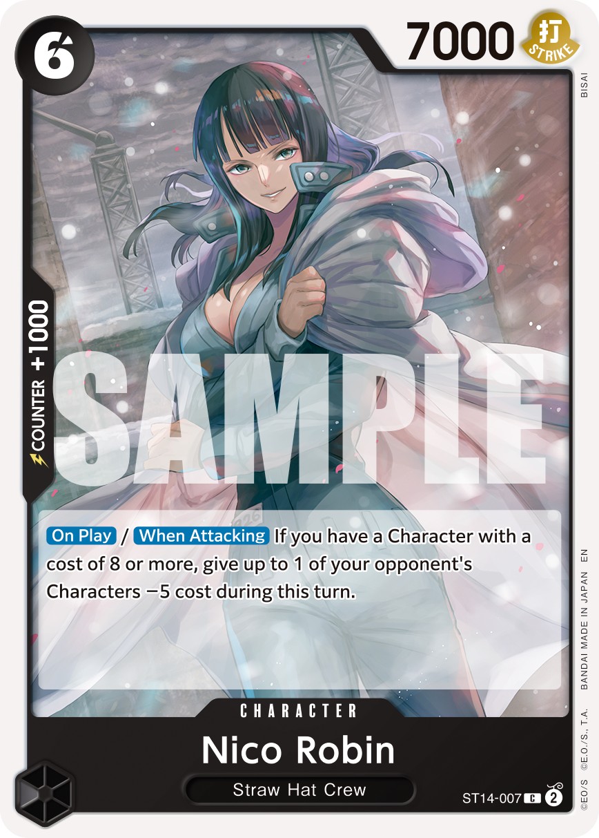 2024 One Piece Card Game 3D2Y Nico Robin #ST14-007 trading card