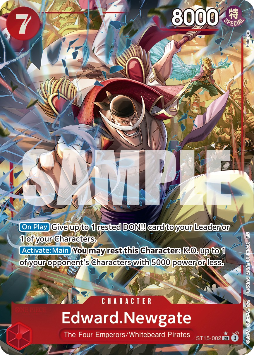 2024 One Piece Card Game Red Edward.Newgate Edward.Newgate #ST15-002 trading card