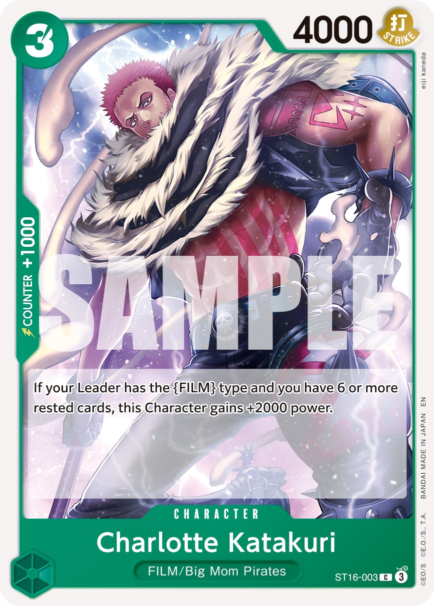 2024 One Piece Card Game Green Uta Charlotte Katakuri #ST16-003 trading card