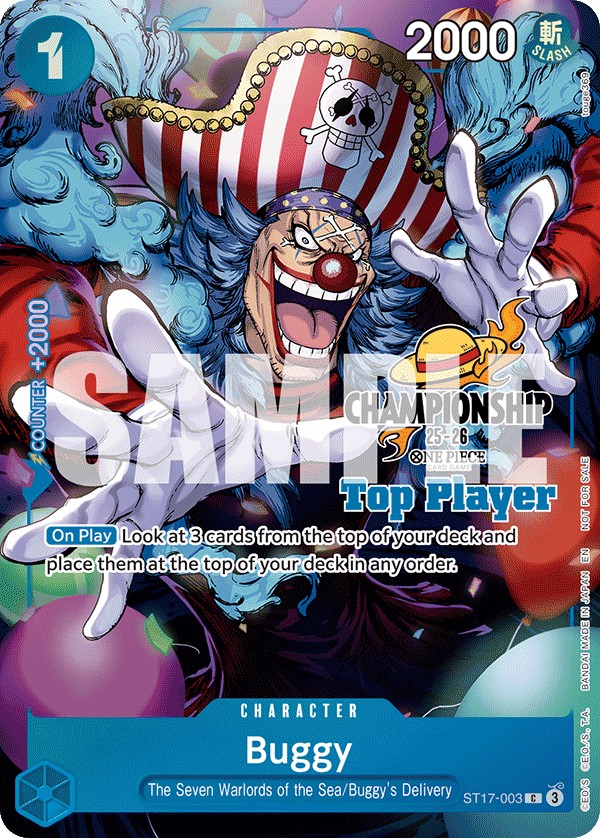 2024 One Piece Card Game Blue Donquixote Doflamingo Buggy #ST17-003 trading card