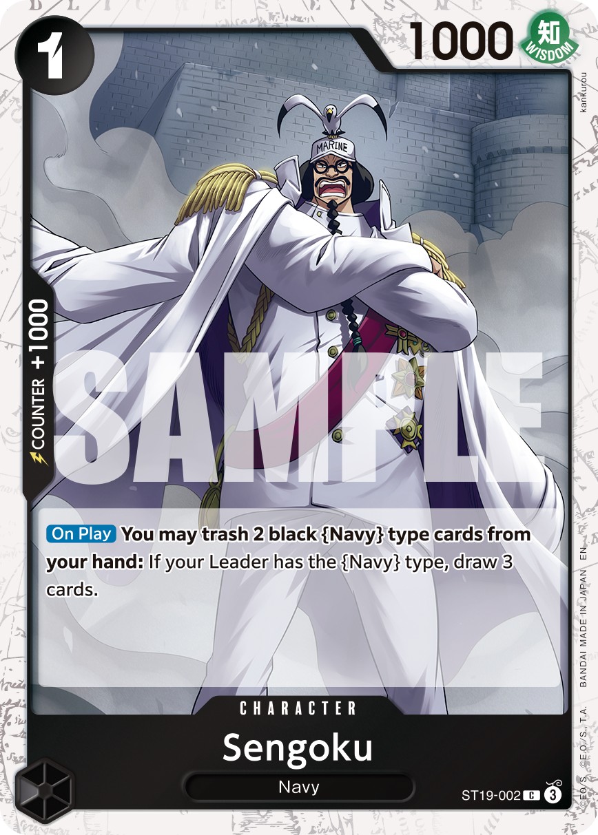 2024 One Piece Card Game Black Smoker Sengoku #ST19-002 trading card