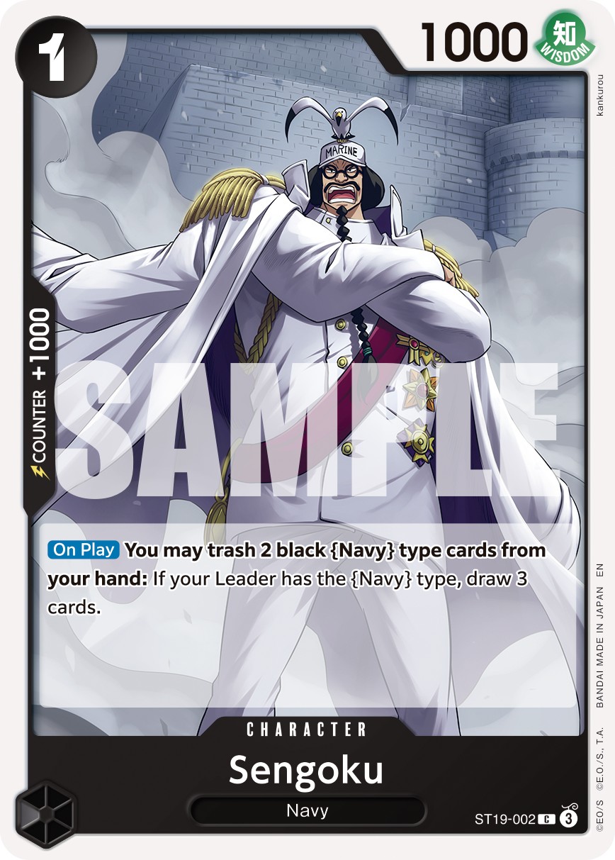 2024 One Piece Card Game Black Smoker Sengoku #ST19-002 trading card