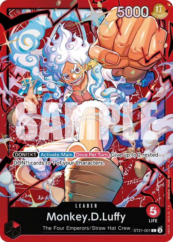 2025 One Piece Card Game GEAR5 Monkey.D.Luffy #ST21-001 trading card