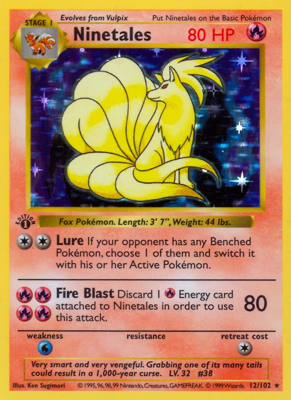 1999 Pokémon Base Set 1999 Pokémon Base Set #12 trading card