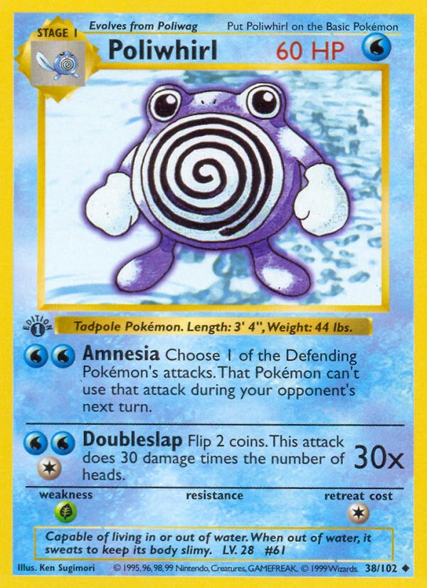 1999 Pokémon Base 1999 Pokémon Base #38 trading card