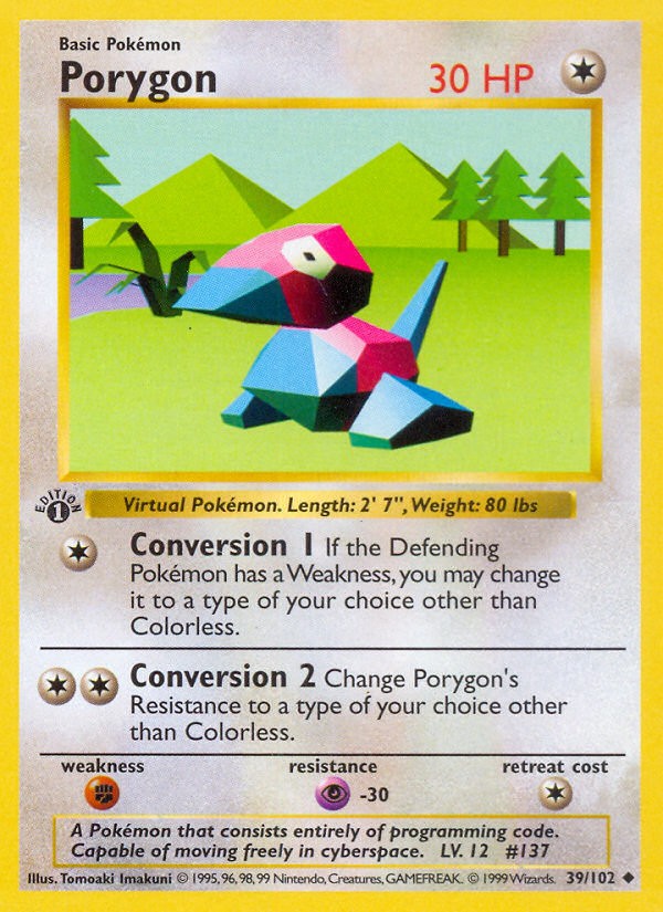 1999 Pokémon Base 1999 Pokémon Base #39 trading card