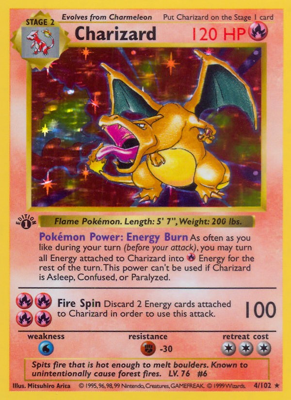 1999 Pokémon Base Set 1999 Pokémon Base Set #4 trading card