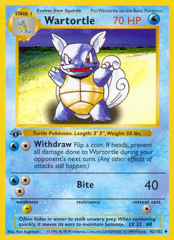 1999 Pokémon Base 1999 Pokémon Base #42 trading card