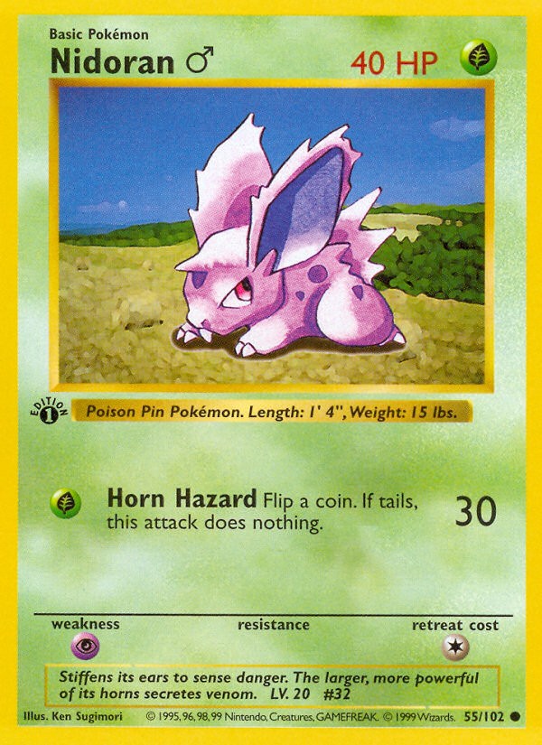 1999 Pokémon Base 1999 Pokémon Base #55 trading card