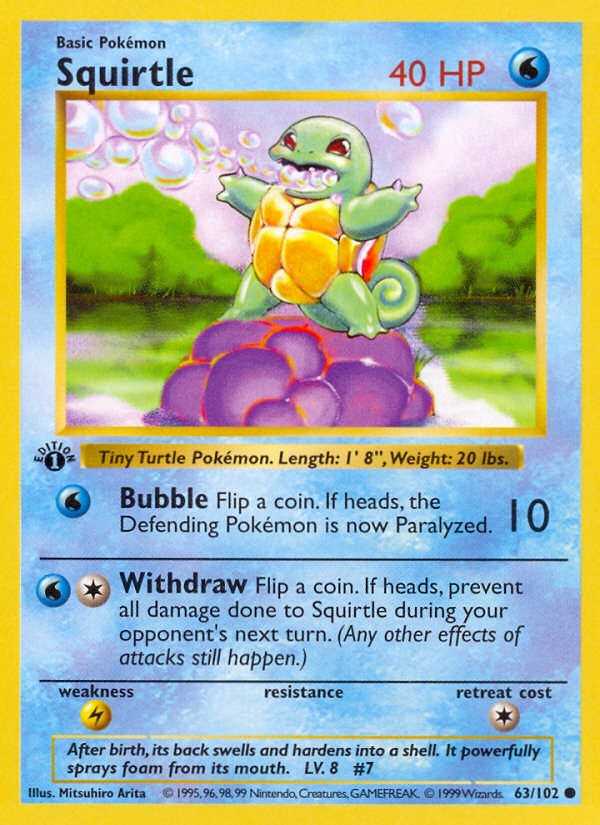 1999 Pokémon Base 1999 Pokémon Base #63 trading card