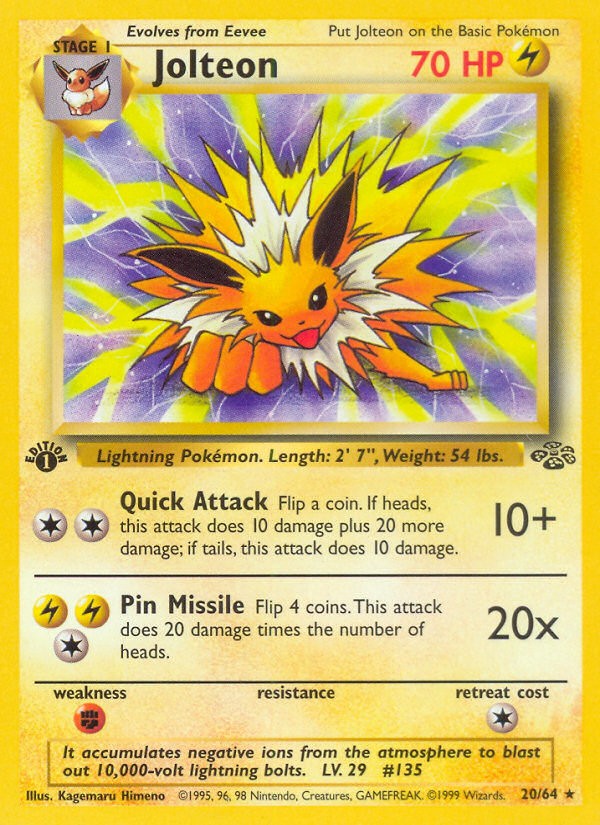 1999 Pokémon Jungle 1999 Pokémon Jungle #20 trading card
