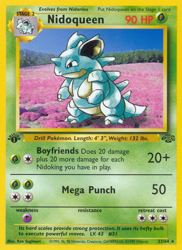 1999 Pokémon Jungle 1999 Pokémon Jungle #23 trading card