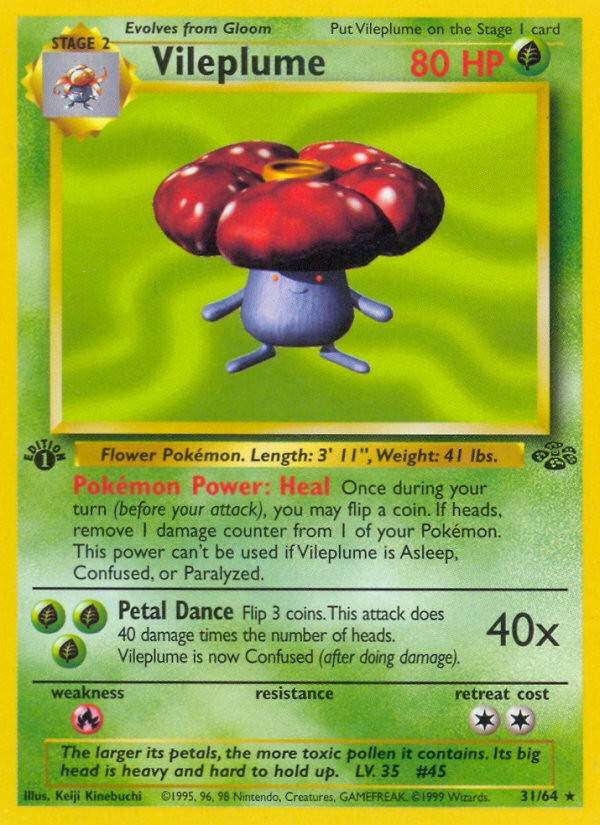 1999 Pokémon Jungle 1999 Pokémon Jungle #31 trading card