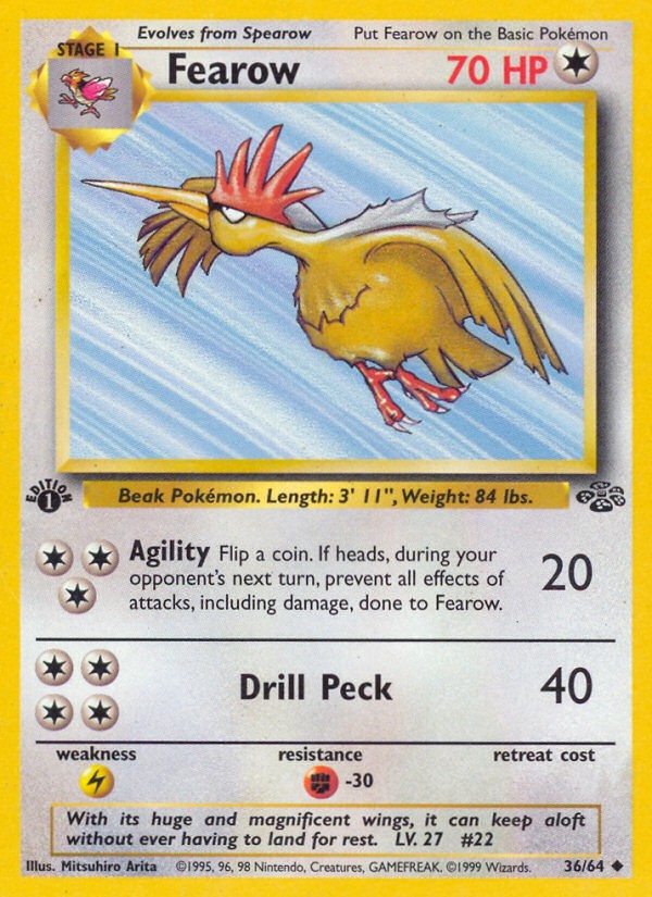 1999 Pokémon Jungle 1999 Pokémon Jungle #36 trading card