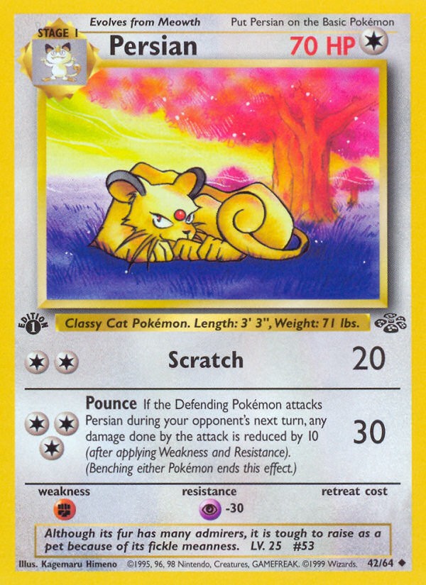 1999 Pokémon Jungle 1999 Pokémon Jungle #42 trading card