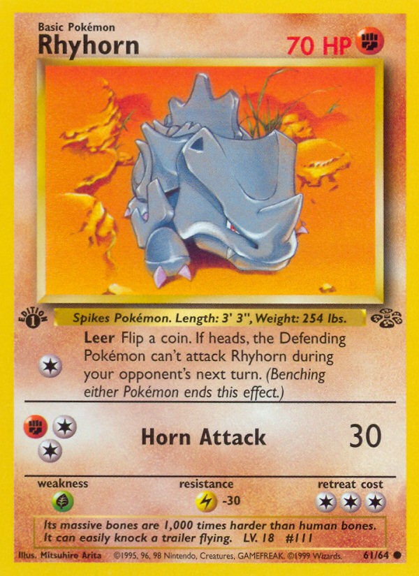 1999 Pokémon Jungle 1999 Pokémon Jungle #61 trading card