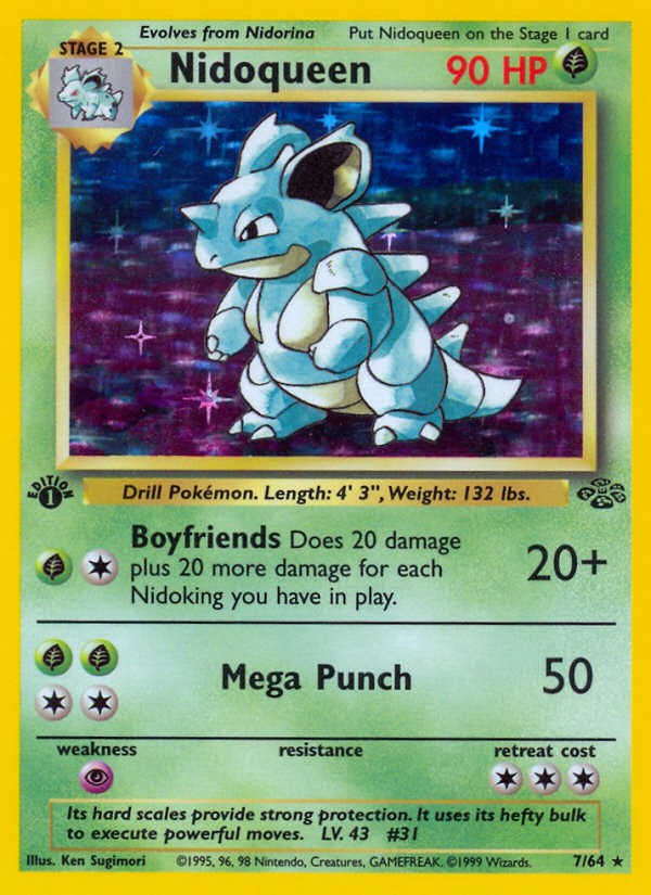 1999 Pokémon Jungle 1999 Pokémon Jungle #7 trading card