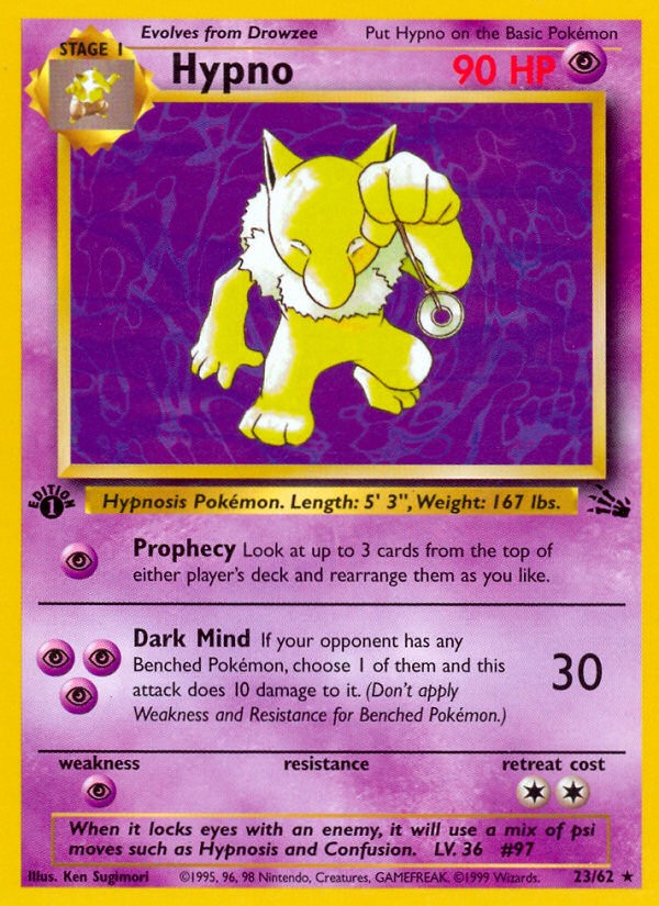 1999 Pokémon Fossil 1999 Pokémon Fossil #23 trading card