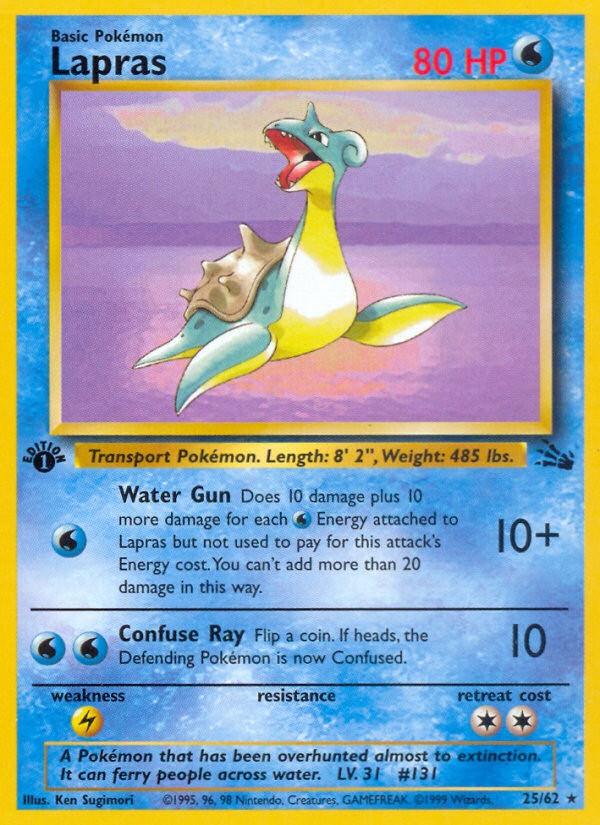 1999 Pokémon Fossil 1999 Pokémon Fossil #25 trading card