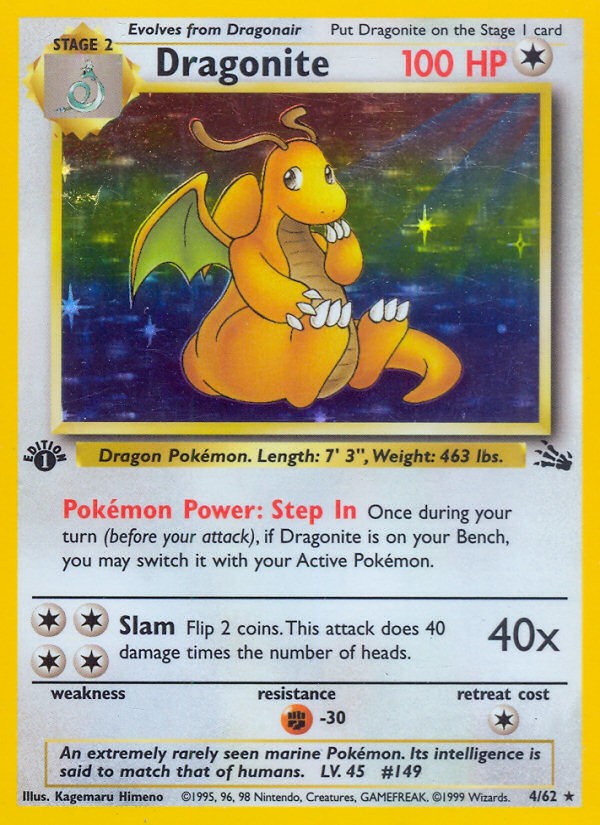 1999 Pokémon Fossil 1999 Pokémon Fossil #4 trading card
