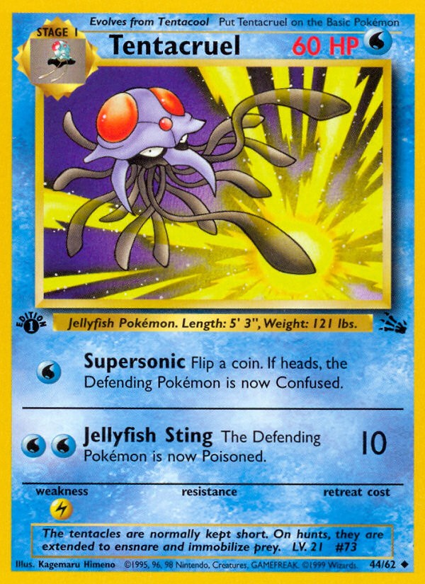 1999 Pokémon Fossil 1999 Pokémon Fossil #44 trading card