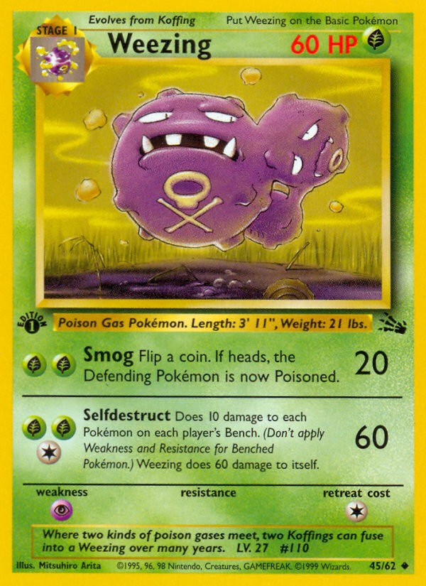 1999 Pokémon Fossil 1999 Pokémon Fossil #45 trading card