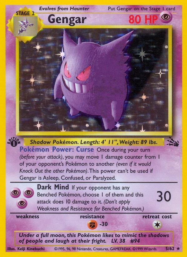 1999 Pokémon Fossil 1999 Pokémon Fossil #5 trading card