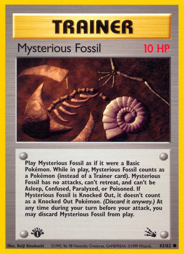 1999 Pokémon Fossil 1999 Pokémon Fossil #62 trading card