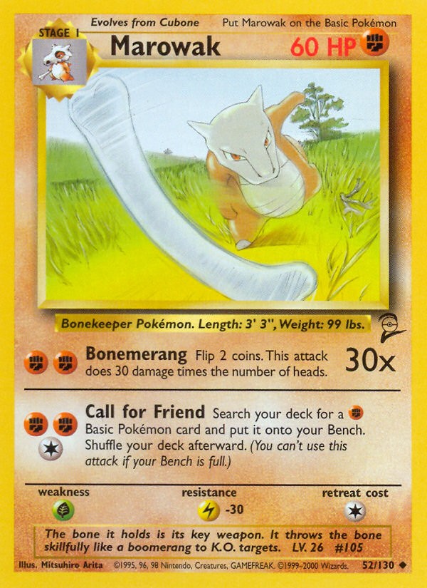 2000 Pokémon Base Set 2 2000 Pokémon Base Set 2 #52 trading card