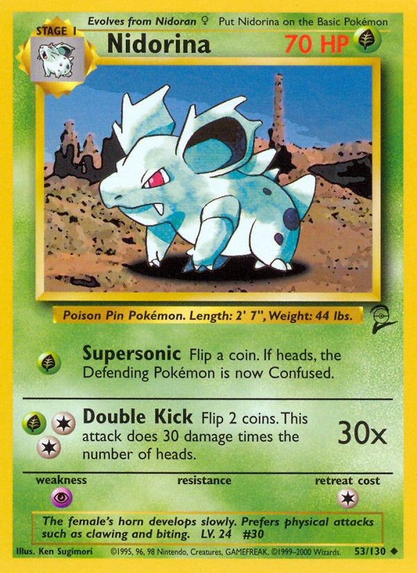 2000 Pokémon Base Set 2 2000 Pokémon Base Set 2 #53 trading card
